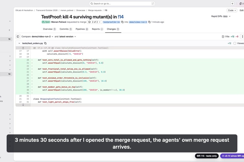 TestProof – screenshot 3