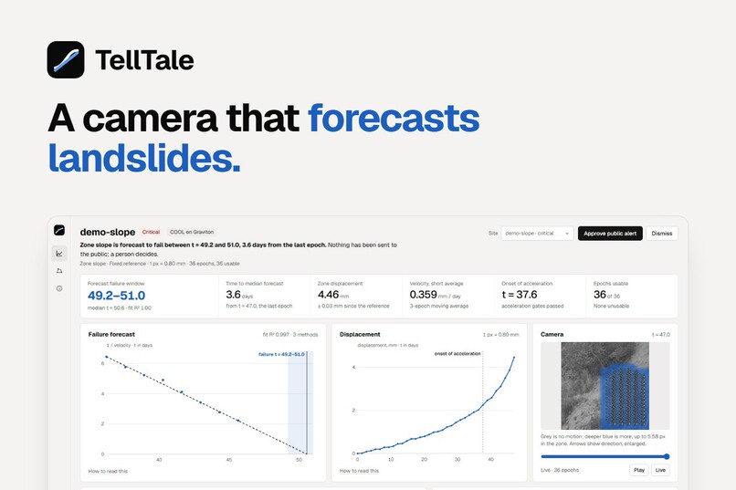 TellTale: a camera that forecasts landslides – screenshot 1