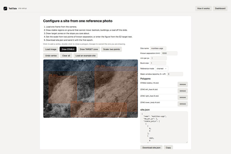 TellTale: a camera that forecasts landslides – screenshot 13