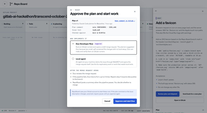 Repo Board – screenshot 1
