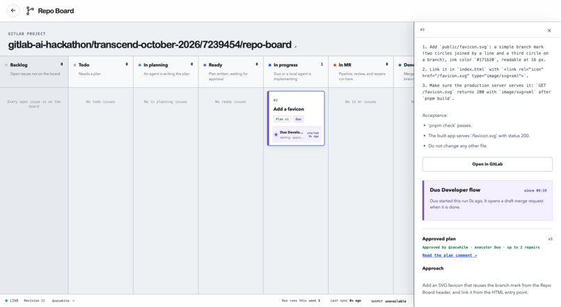 Repo Board – screenshot 2