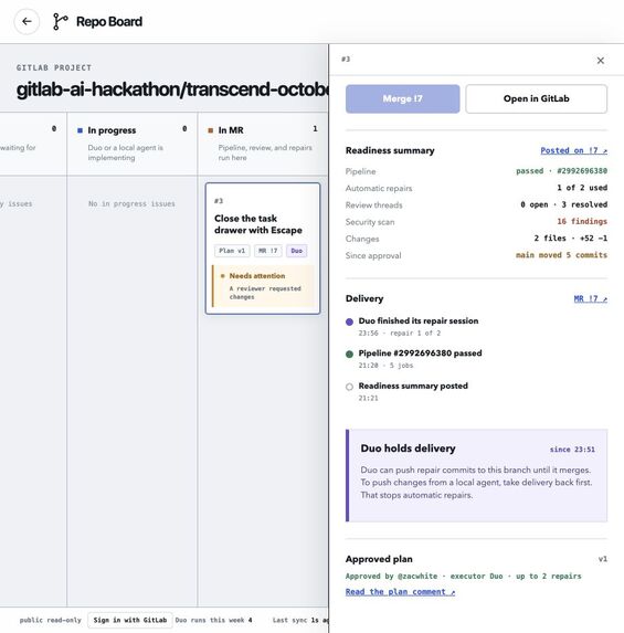 Repo Board – screenshot 3