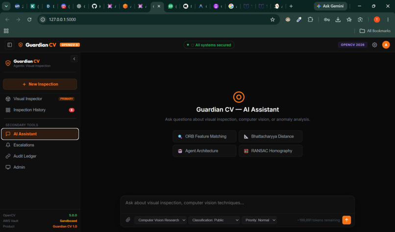 Agentic Visual Inspection using Guardian CV – screenshot 2