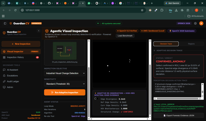 Agentic Visual Inspection using Guardian CV – screenshot 6