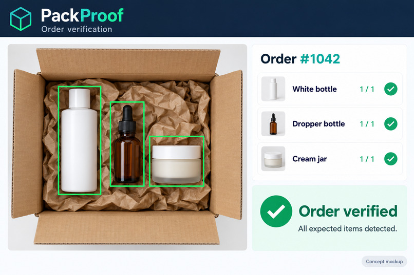 PackProof — an AI camera that checks orders before they ship – screenshot 2