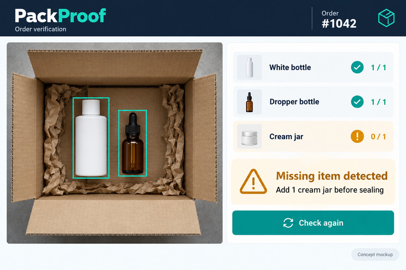 PackProof — an AI camera that checks orders before they ship – screenshot 3