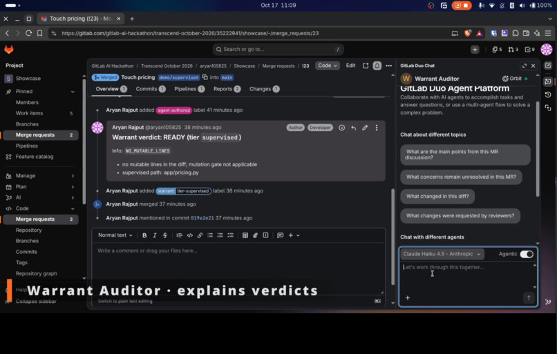 Warrant: Autonomy, Earned Per Change – screenshot 1