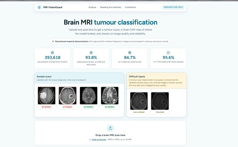 MRI VisionGuard — AI Brain Tumor Detectio – screenshot 2