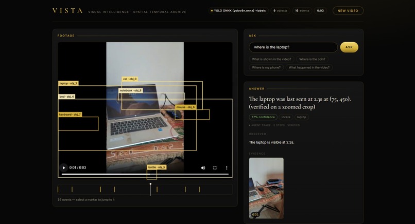 VISTA: Visual Intelligence and Spatial Temporal Archive – screenshot 1