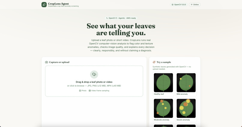 CropLens Agent – screenshot 1