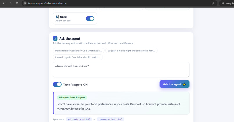 Taste Passport – screenshot 1