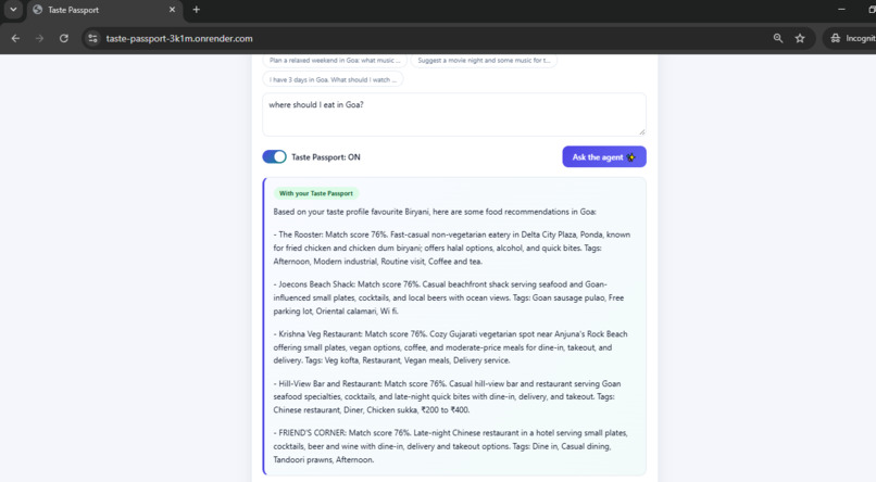 Taste Passport – screenshot 2