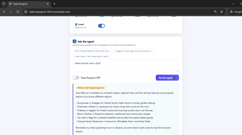 Taste Passport – screenshot 3
