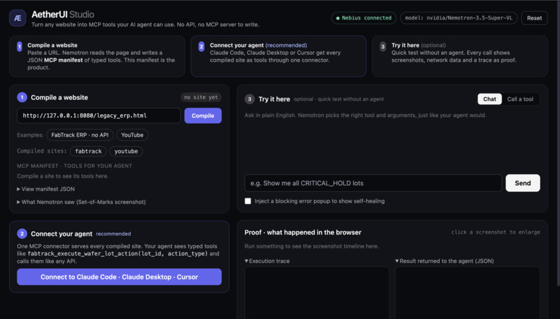 AetherUI – screenshot 2