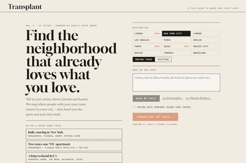 Transplant — where your taste lives – screenshot 1