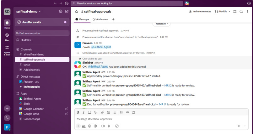 Self-Healing CI/CD with Governance – screenshot 4