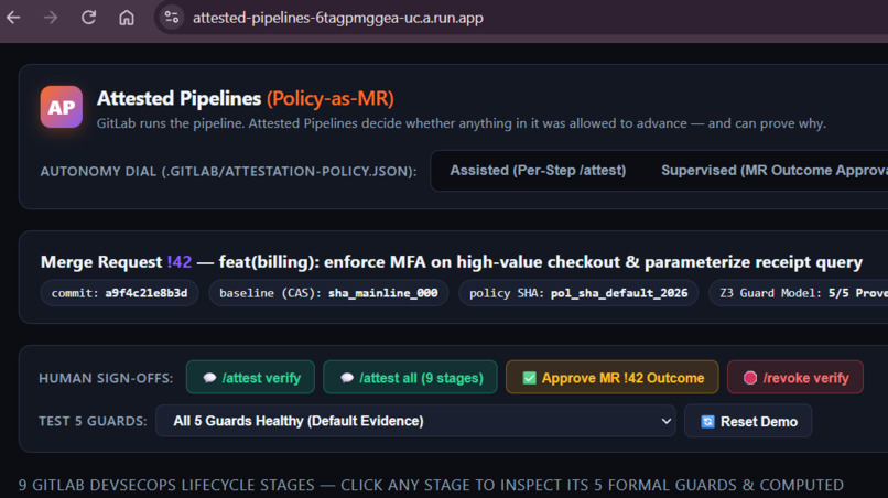 Attested Pipelines – screenshot 1