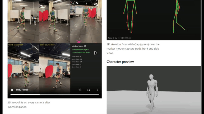 AIMoCap : Motion Capture from Any Camera – screenshot 2