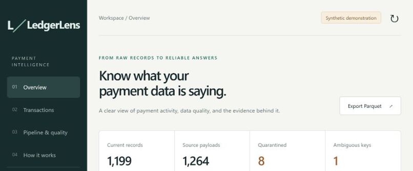 LedgerLens – screenshot 1