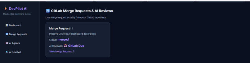 DevPilot AI — Your Intelligent DevSecOps Command Center – screenshot 2