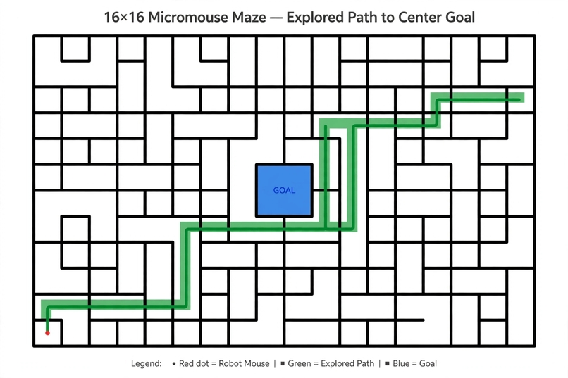 NeuroMaze - AI Hybrid MicroMouse – screenshot 1