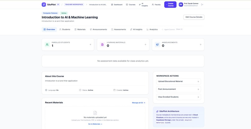 EduPilot AI – screenshot 1