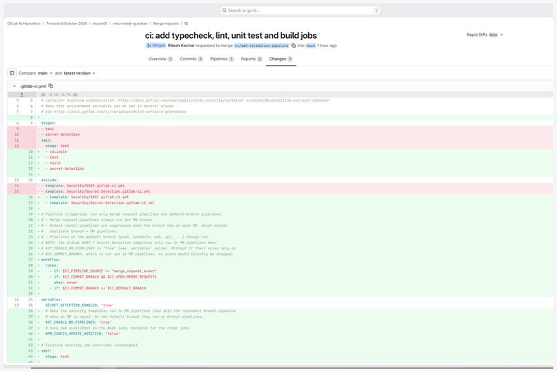 ReturnReady Guardian — AI-Powered DevSecOps – screenshot 9
