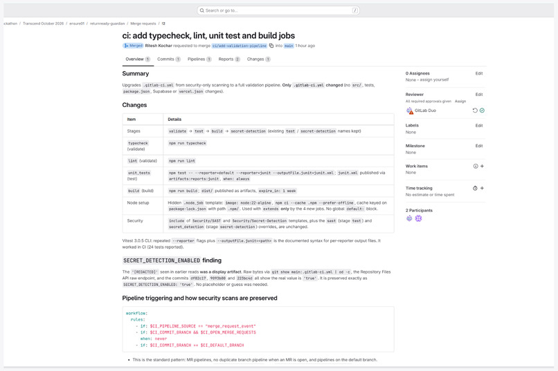 ReturnReady Guardian — AI-Powered DevSecOps – screenshot 10