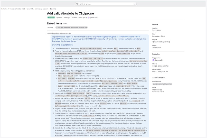 ReturnReady Guardian — AI-Powered DevSecOps – screenshot 13