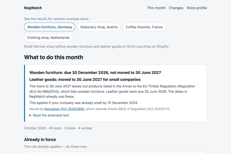 RegWatch – screenshot 2