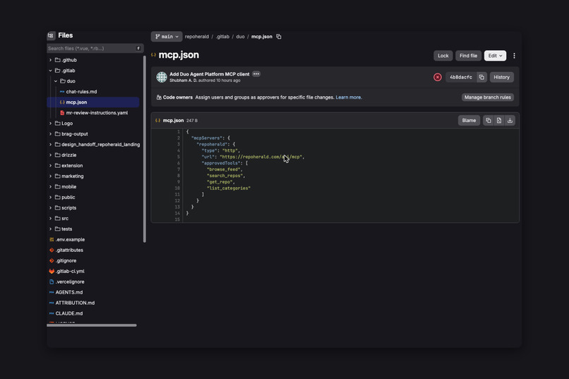 RepoHerald – screenshot 1
