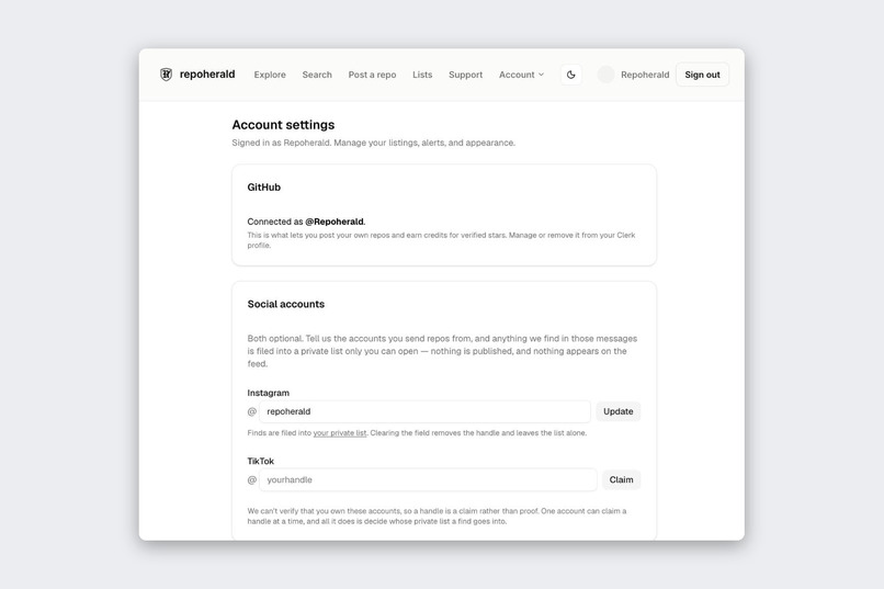 RepoHerald – screenshot 4