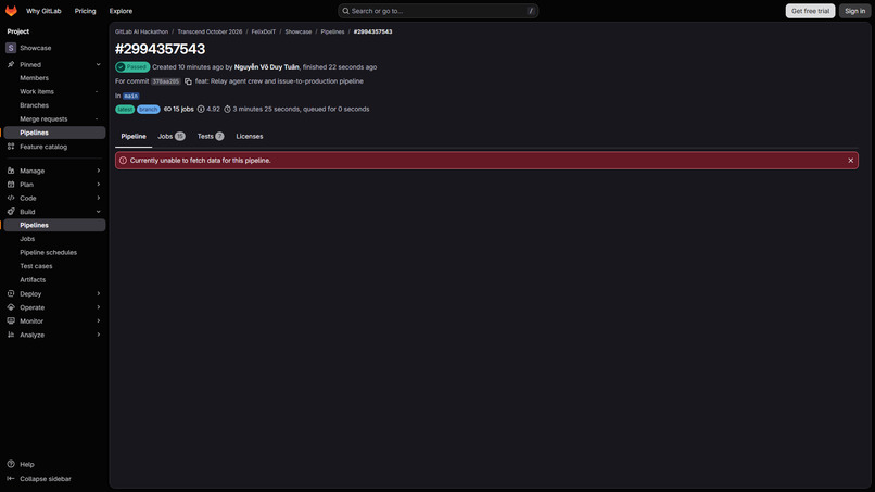 Relay: Issue-to-Production Agent Crew – screenshot 5