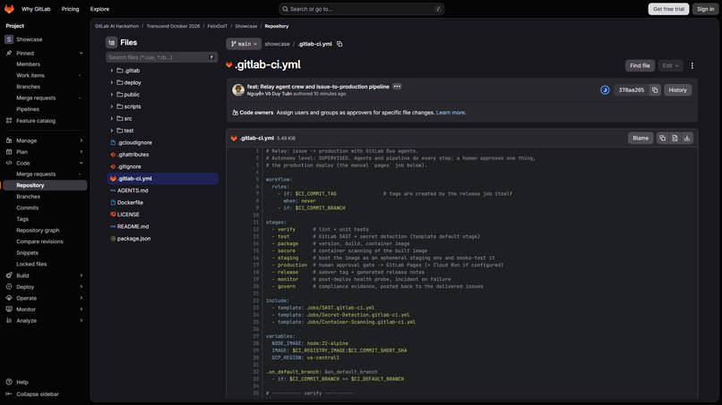 Relay: Issue-to-Production Agent Crew – screenshot 11