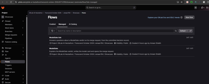 ModelGate: a model promotion gate for GitLab – screenshot 4