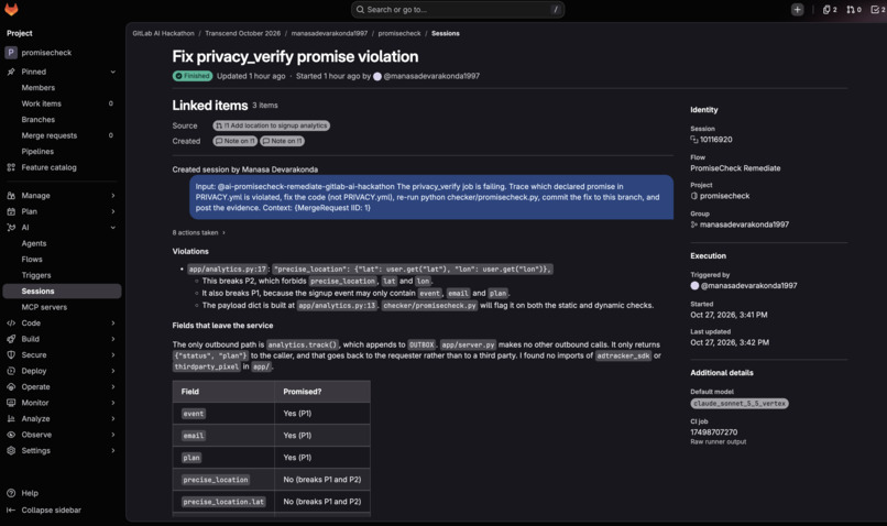 PromiseCheck – screenshot 2