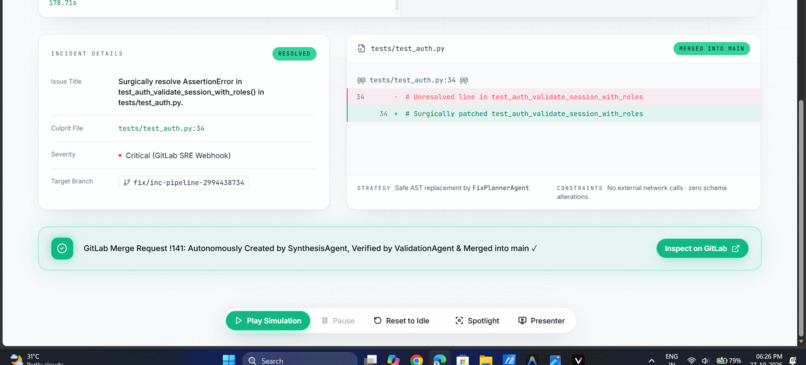 GitLab Duo Autonomous SRE Incident Resolver – screenshot 2