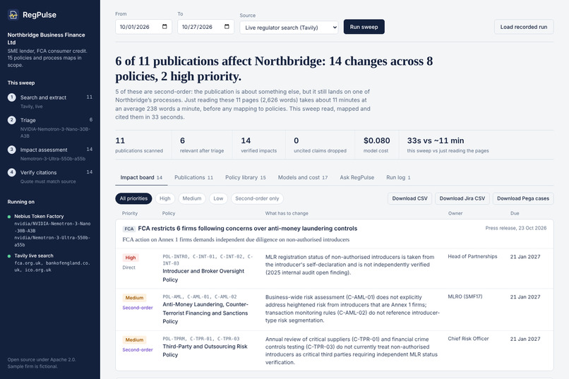 RegPulse – screenshot 1