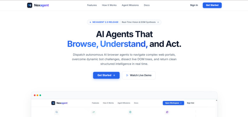 Nexagent – screenshot 1