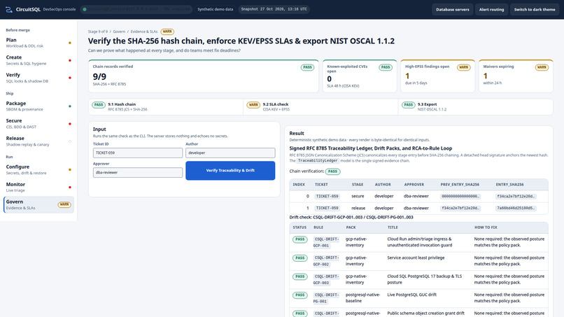 CircuitSQL – screenshot 2
