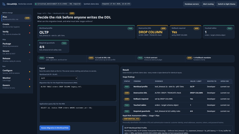 CircuitSQL – screenshot 3
