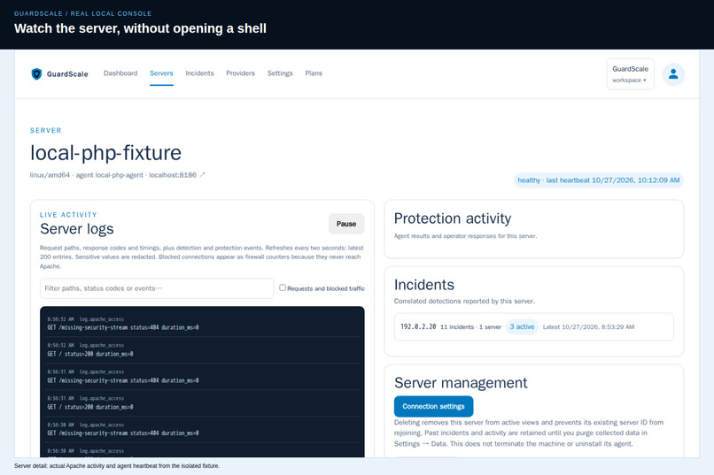 GuardScale: Your Infrastructure, One Reply Away – screenshot 2