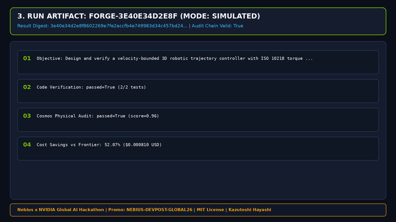 Nemotron-Forge: Multi-Agent & Physical Verification Engine – screenshot 3