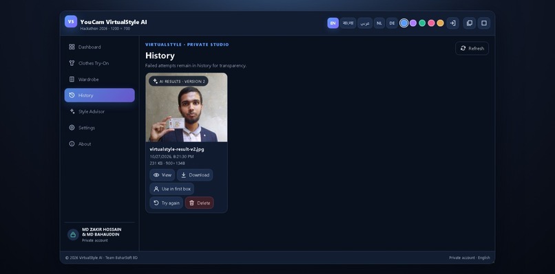 VirtualStyle AI — Inclusive Multilingual Apparel Try-On – screenshot 7