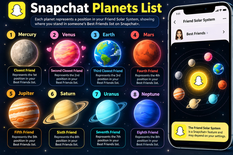 Snapchat Planets List 2026 – screenshot 1