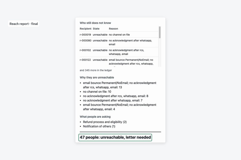Proof of Reach – screenshot 6