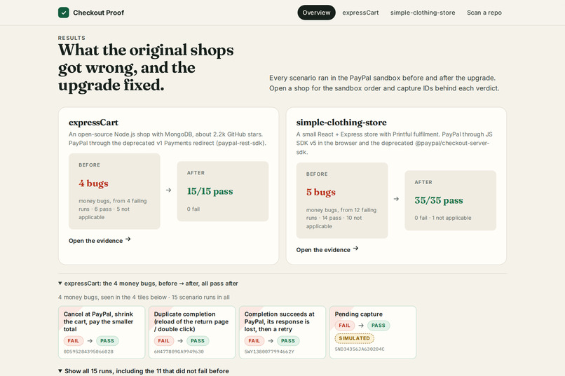 Checkout Proof – screenshot 3