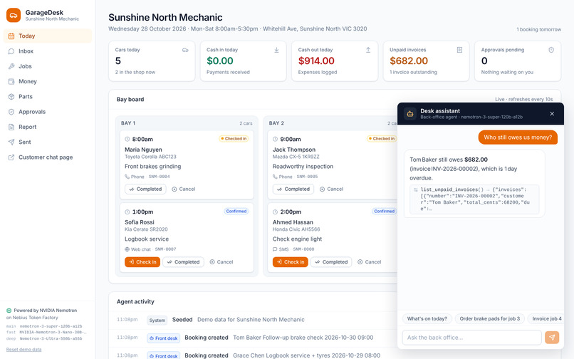 GarageDesk – screenshot 1