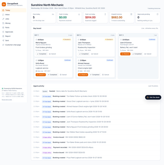 GarageDesk – screenshot 2