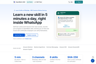 SkillTutor for OpenMatrixSkill